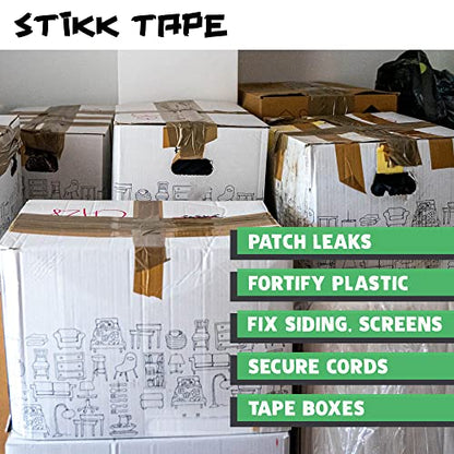 STIKK Duct Tape - Light Green Duck Tape - 3 inch x 25 Yards - Heavy Duty Tape for Repairs, Household Projects - for Commercial HVAC and Construction - Effective Heavy Duty Waterproof Duct Tape - color: Light Green