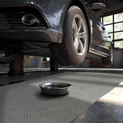 Mohawk Home Oil Spill Moisture Barrier Mat Utility Solid Gray 3' X 5' Other Perfect for Kitchen, Living Room, Kids Room, Dining Room, Hallway, Office, Garage, Entryway, Bathroom, Laundry Room - size: 3' x 5' (Rectangular)