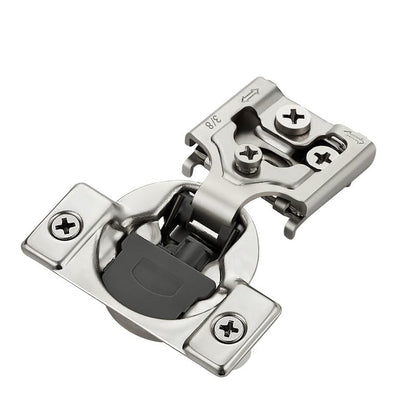 HOME EDIT 2 Pack 1 Pair 3/8 inch Overlay Soft Close Cabinet Hinges for Kitchen, Stainless Steel Three-Way Adjustable, Concealed Self-Closing Door Hinges - size: 3/8 inch Overlay