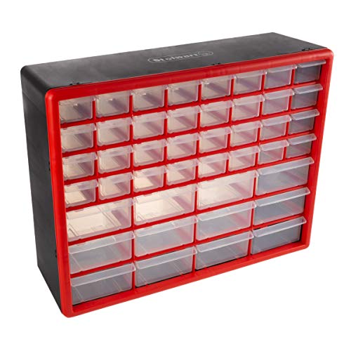 Storage Drawers-44 Compartment Organizer Desktop or Wall Mountable Container for Hardware, Parts, Craft Supplies, Beads, Jewelry, and More by Stalwart - style: 44 Drawers