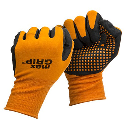 Midwest Gloves & Gear 94-L-L-AZ-12 Mens MAX Grip, Single Pair, Orange - size: Single Pair