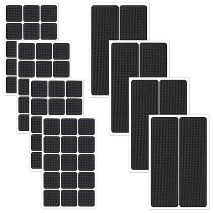 68pcs Anti Slide Furniture Grips,Non Skid Furniture Grippers, Thick EVA Furnitures Non Slip Pad for Wood Floor On Floors, 2 Sizes Adhesive Recliner Pad for Hardwood Floors
