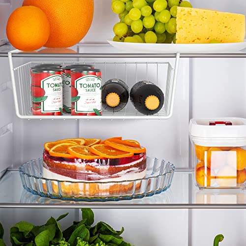 Simple Houseware 6PK Under Shelf Basket, White - size: 6 Pack
