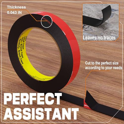 3M Double Sided Tape Heavy Duty (1IN x 16.5FT) - size: 1IN x 16.5FT