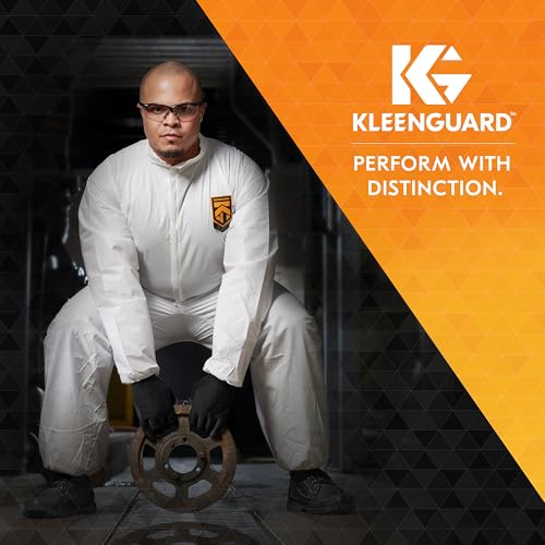 KleenGuard™ V30 Nemesis™ Safety Glasses (22475), with Anti-Fog Coating, Smoke Lenses, Black Frame, Unisex Sunglasses for Men and Women (Pack of 12)