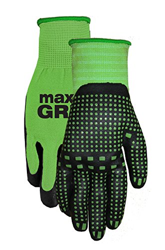 Midwest Gloves & Gear 93-L-AZ-12 Max Grip, Single Pair, Ladies Green - size: 2 Count (Pack of 1)