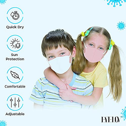 10PCS Colorful Adjustable Face Mask Covers with Elastic Ear Loop Cover Full Face Anti-Dust, Unisex, Washable, Breathable, and Reusable (Kids Adjustable Colorful) - style: Unisex,lightweight,comfortable,colorful
