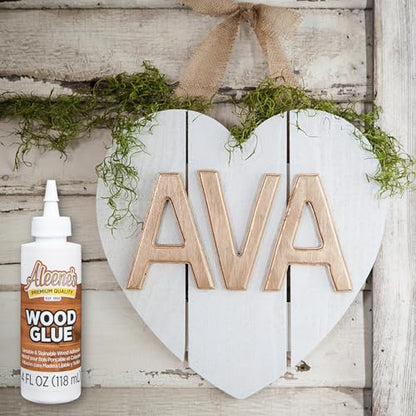 Aleene's DIY Wood Glue, Sandable, Stainable, Paintable Wood Bond, Permanent Hold, Nontoxic, Fast Drying, 4 fl oz 3-Pack - size: 4 fl oz - 3 Pack