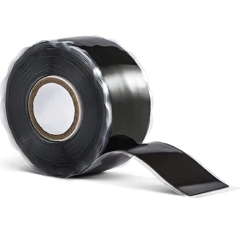 Pipe Tape, Super Strong Waterproof Leak-Proof Sealing Repair Silicone Adhesive, Also Suitable for Repairing Other Items (Black-2.5X150cm) - color: Black-2.5X150cm