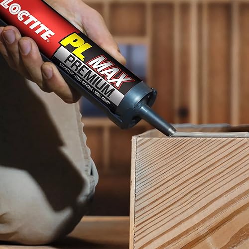 Loctite PL Premium Max Construction Adhesive, 9 fl oz Cartridge, 6 Pack - Versatile Construction Glue for Wood, Concrete, Stone & More - size: 6 Pack