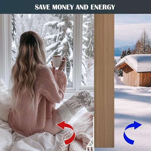 Door Draft Stopper for Bottom of Door, Self-Adhesive Door Sweep, Durable 3-Layer Sillcon Sweep Provides Better Protective and Silent Effect, Stripping Seal for Dust, Noise, White, 39”