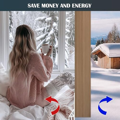 Door Draft Stopper for Bottom of Door, Self-Adhesive Door Sweep, Durable 3-Layer Sillcon Sweep Provides Better Protective and Silent Effect, Stripping Seal for Dust, Noise, White, 39”