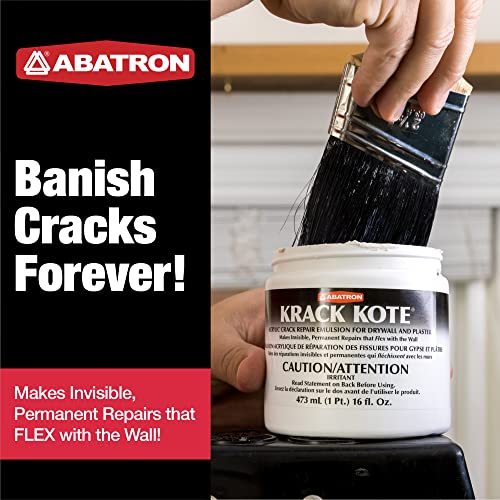 Abatron Krack Kote - Drywall and Plaster Repair Kit with Acrylic Emulsion and Polyester Mesh - Drywall Patch Kit for Cracks in Indoor Surfaces