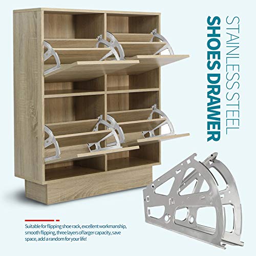 2 Layers Shoes Drawer Cabinet Hinges, Silver Shoe Cabinet Replacement Fittings Stainless Steel for Kitchen Living Room, 1 Pair - color: Silver, size: 2 Layers