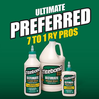 12-Pack of 16 Oz Franklin 1414 Titebond III Ultimate Wood Glue - size: 16 Oz