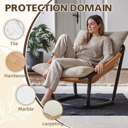 3 Pack Recliner Floor Protectors 30"x 30", Non-Slip Felt Furniture Pads for Hardwood Floors & Carpet, Anti-Slide Felt Mats to Prevent Furniture Moving & Scratching