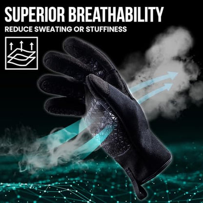 TAILI 4 Pairs Level 3 Needle-resistant, Level 5 Puncture-resistant and A7 Cut-resistant Work Gloves, Grip Enhanced, Breathable, Touchscreen Gardening Gloves for Men, Black, X-Large - size: X-large (4 Pairs), style: Needle-resistant, Cut-resistant