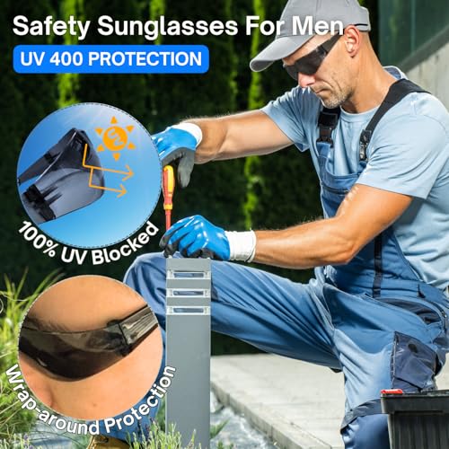 Safety Glasses Ansi Z87.1 Clear Safety Glasses Bulk Impact Scratch Resistant Lens Protective Eyewear for Men Women - color: 18pcs Clear+18pcs Gray