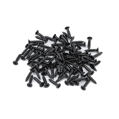 Antrader 2.9" x 0.9" Long Folding Hinges, Cabinet Gate Closet Door Hinge, Home Furniture Hardware with Mounting Screws, Black, Pack of 12 - color: Black, size: 2.9" x 0.9", 12pcs
