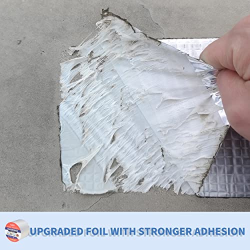 Waterproof Tape for Leaks Aluminum Butyl Tape with Adhesive for RV Repair, Glass Repairs, Air Mattress Patch, Window Caulking, Boat Sealing, Roof Patching 4in x 32.8ft - size: 4in x 32.8ft