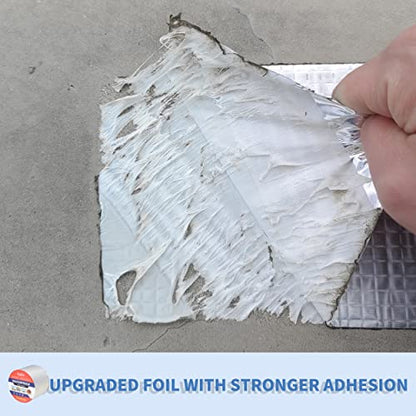 Waterproof Tape for Leaks Aluminum Butyl Tape with Adhesive for RV Repair, Glass Repairs, Air Mattress Patch, Window Caulking, Boat Sealing, Roof Patching 4in x 32.8ft - size: 4in x 32.8ft
