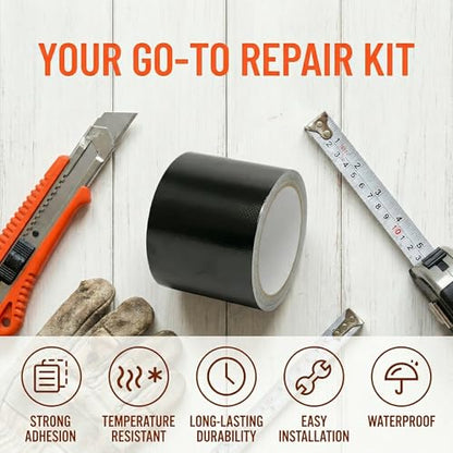 Versatile Waterproof Tape - Thick, Flexible Rubberized Sealant for Leak Repair, Ideal for Indoor/Outdoor Use on Plastic, Glass, Metal - Perfect for Home, RV Roofs, Pools & Plumbing