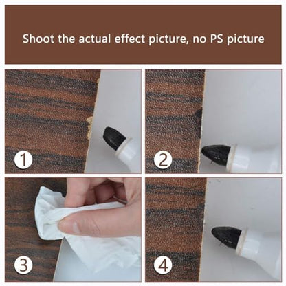 Touch Up Paint Pen,Furniture Markers Touch Up,Wood Stain,6 Sets (Marker Pen+Crayon),Brown Markers Cover All Scratches,Scuffs,and Damage to Wood Furniture and Flooring,Home Essentials
