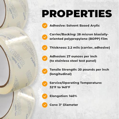 WOD CST22CC Crystal Clear Multi-Purpose Book Repair Tape – 1.5 inch x 55 yds. See-Through Protection, Label Covering, Outdoor Uses, Lamination, and Carton Sealing. - size: 1.5 inch x 55 yds.