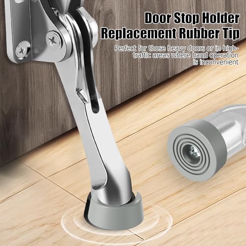 9-Pack Door Stopper Replacement Rubber Tips, Heavy Duty Kickdown Door Stop Tips Repair Set for Kickdown Drop Down Door Stop Holder Ribbed Rubber Foot Door Stop Tips - style: G-9Pc-D