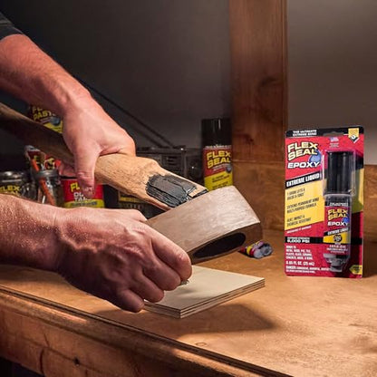 Flex Seal Epoxy, Extreme Liquid, Multi-Purpose, Durable, Permanent, Watertight, Long-Lasting Bond, for Automotive, Marine, Plumbing, Home, & Tool Repairs, Cures Black, 0.85 oz (25 mL) Syringe - style: Syringe .85 fl oz (25mL)