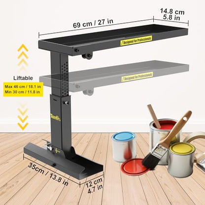 Foldable | Heavy-Duty Ladder Extender Pro, High Strength Steel Material Design Ladder Extension Pro for Stairs w/Non-Slip Mat, 11.4-18" Adjustable Height, Applicable Ladder Feet Spacing 25" - size: Pro 11.4-18"