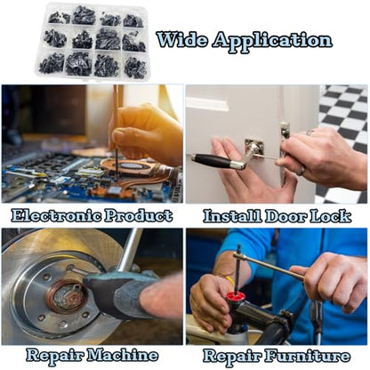 500pcs Set Screws, Grub Screws, Set Screws Assortment Kit M3 M4 M5 M6 M8 for Door Handles, Bathroom Fixtures, Home Repair, Repair Furniture, Electronic Product, Install Door Lock, DIY, 12 Sizes - size: 500pcs(12 Sizes)