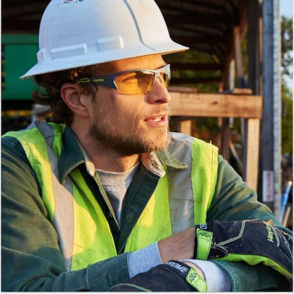 HexArmor MX250 Variomatic Safety Glasses for Men and Women | Transition Lenses | Anti-Fog | Scratch-Resistant | Metal-Free | Certified ANSI Z87| 100% UV Protected Eyewear - color: Variomatic / Trushield