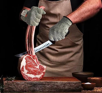 Cutting Gloves, 8 Pairs of Cut Resistant Gloves Food Grade, Cut Resistant Gloves for Kitchen, Oyster Shucking, Fish Fillet Processing, Carving Wood and Gardening(Small-Grey) - color: Gray, size: Small (Pack of 16)