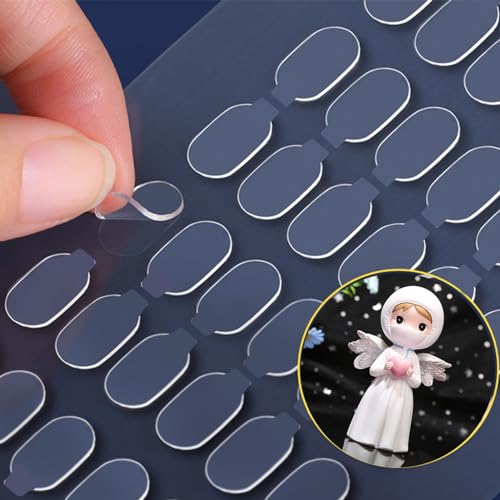 Adhesive Stick dots Two-Sided Sided Mounting Putty Stick Tack for Wall Hanging Crafts Balloons Festival Party Decorations,Clean Removable(0.31"*0.53"-100) - size: 0.31"*0.53"