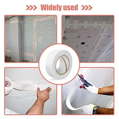 Drywall Paper Tape, 2” x 400 ft Ultra-Thin Fiber Paper Drywall Joint Tape for Seam Patch for Wall Sheetrock Ceiling Crack, White - size: 2" X 400ft