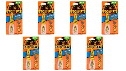 Gorilla Super Glue with Brush & Nozzle Applicator, 10 Gram, Clear, (Pack of 7) - size: 24 - Pack
