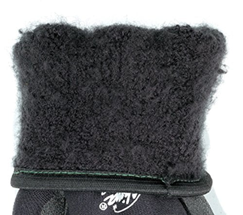 MCR Safety Gloves N9690FCL Ninja Ice Insulated Work Gloves 15-Gauge Black Nylon with Acrylic Terry Interior Fully Coated with HPT, Large, 1 Pair - size: Large (Pack of 1)