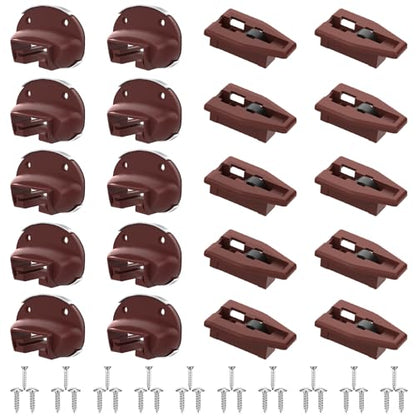 Upgrade Drawer Slides for kenlin Rite-Trak II Replacement, 10 Sets of Improved 168 Track Guides with Metal Back, Universal Drawer Guide for Dresser, Nightstand Drawers from Most Furniturers - style: Upgraded Drawer Slides 10 Pack