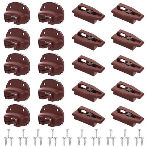 Upgrade Drawer Slides for kenlin Rite-Trak II Replacement, 10 Sets of Improved 168 Track Guides with Metal Back, Universal Drawer Guide for Dresser, Nightstand Drawers from Most Furniturers - style: Upgraded Drawer Slides 10 Pack