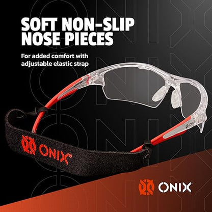 ONIX Pickleball Owl Protective Comfortable Secure Soft and NonSlip Eyewear Modern and Lightweight Design