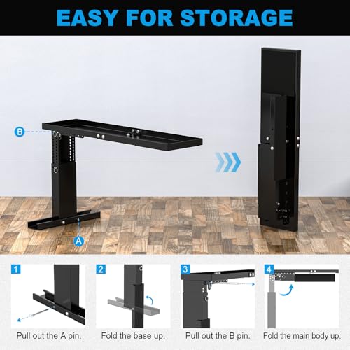Heavy-Duty Ladder Leveler for Stairs, Adjustable 12"-20" H Stair Ladder Platform Pro for Extension, Straight & Telescopic Ladders, Foldable High-Strength Ladder Extender for Stairs with Non-Slip Pad - size: 29.92"