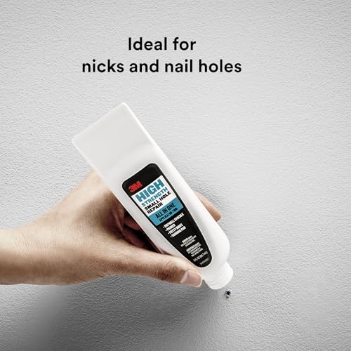 3M Small Hole Repair High Strength, All in One Applicator Tool, 1-Pack, Quick and Easy Repair for Nicks and Nail Holes, Includes Putty Knife, Spackle, and Sanding Pad For Wall Repairs (SHR-3-AIO) - style: 1-Pack