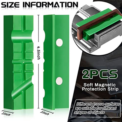 Tools Drill Press Vise Metal Press Vice Workbench Drill Vise Clamp with 2 Pieces Magnetic Pads Multi Grooved Pads Set for Daily Working Supply(3 Inch) - size: 3 Inch