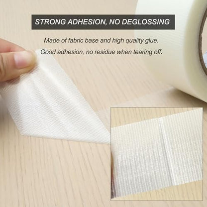 WELSTIK Professional Grade Duct Tape, Waterproof Gaffer Matte Cloth Fabric,Duct Tape for Photographers,Waterproof Gaffer Tape (2 Inch X 45 Yards,Clear) - color: Clear, size: 2"X45yard
