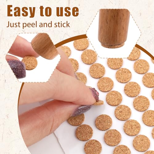 1000 Pack 3/8 Inch Self Adhesive Felt Furniture Pads – Round Bumpers 1/8" Thick for Cabinet Doors, Chair Legs, Drawers – Floor Protectors for Hardwood, Tile & Laminate – Quiet, Scratch Prevention