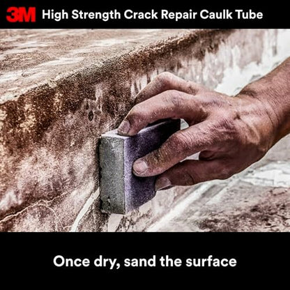 3M High Strength Crack Repair, 7 oz, Wall Crack Repair, Squeeze Tube for Easy Application Directly Into Cracks & Fractures, Repairs Damaged Areas on Walls & Ceilings (CR-7-SQ) - size: 7 Oz.