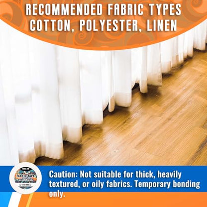 YONGJIN Double-Sided Fabric Tape (2 Rolls) - No Sewing or Ironing Required, Perfect for Quick Clothing Repairs, Fabric Bonding, Adhesive Cloth Tape for Hemming and DIY Crafts (1/4inch+1/2inch) - size: 1/4inch+1/2inch