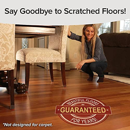 Ruby Sliders As Seen On TV - Red Means They’re Authentic - Premium Chair Covers Protect Hardwood & Tile Floors from Scratching - Fits Most Furniture Leg Sizes & Shapes - 8 Pack