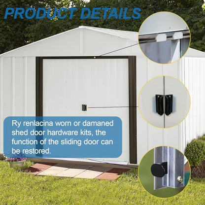 EAORBD Door Tune-Up Kit for Arrow Shed Storage Products, Shed Door Handle Kit Dk100-A 2-Pack - size: 2 Pack